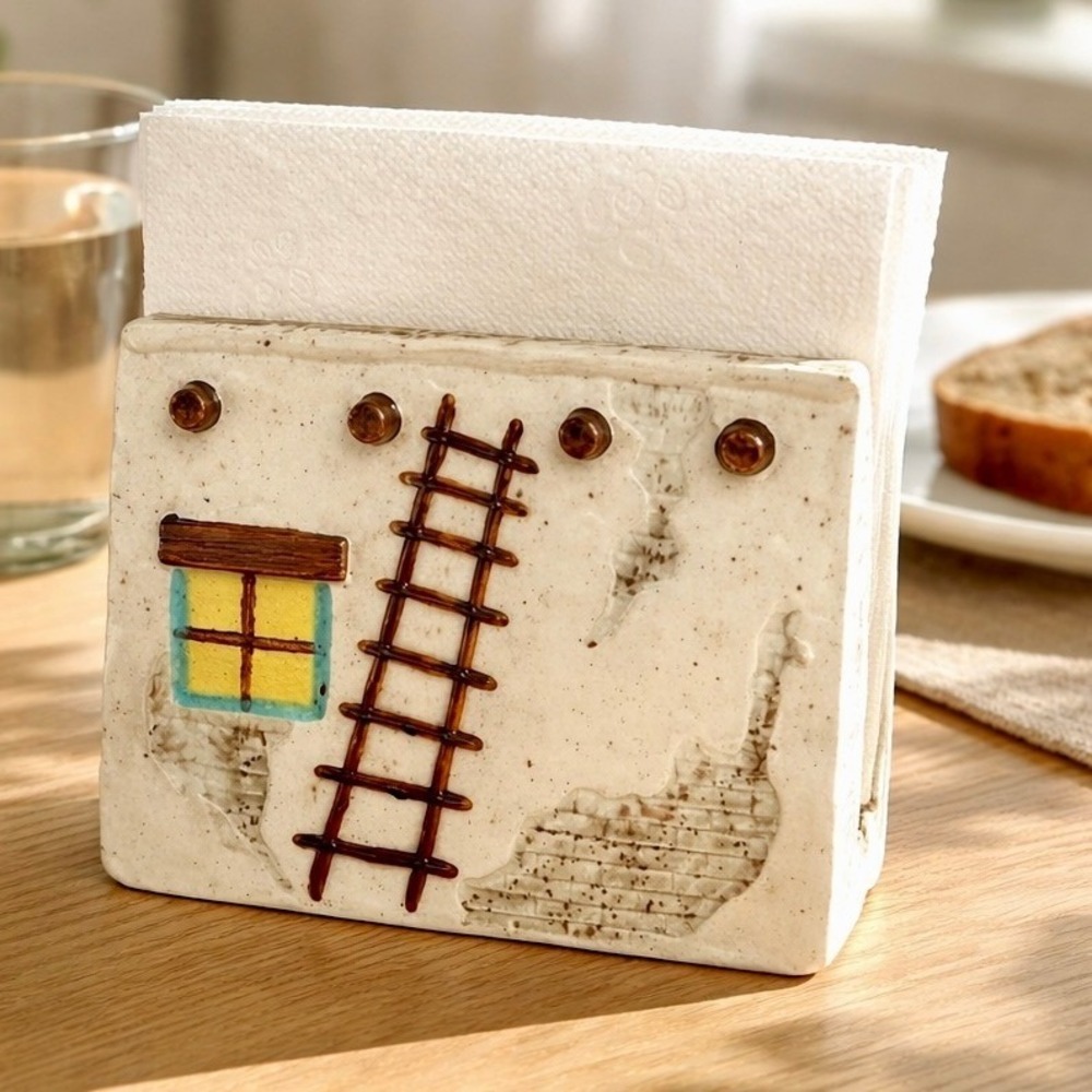 Ceramic Napkin Holder Cream Excellent Pueblo House Design Southwestern